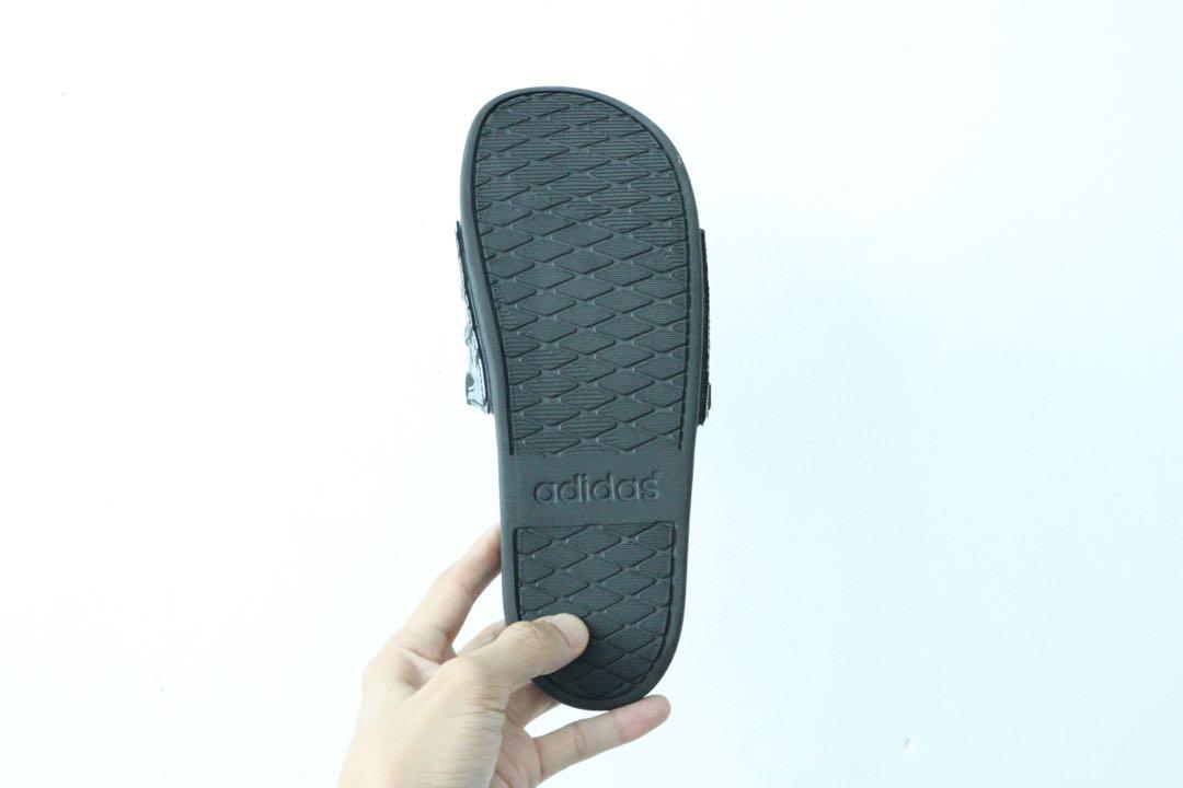 Sale 15 ADIDAS Slides Mens 9UK Camo Black ADILETTE come with Bag