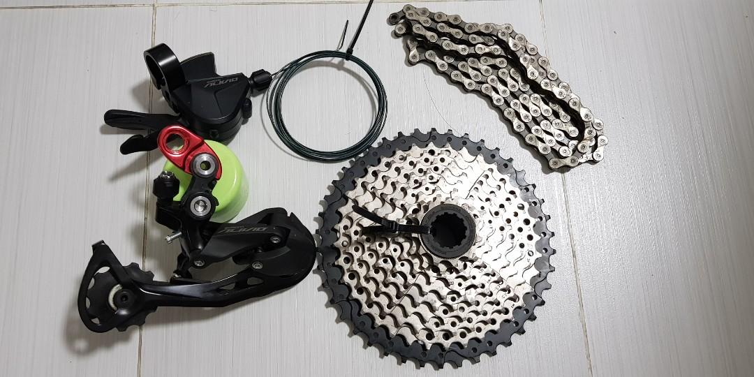 Groupset shimano alivio 10 speed sales