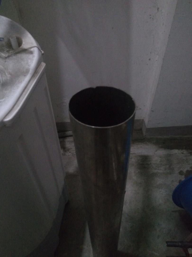 Stainless steel pipe 4" diameter by 35" long (Category: Construction & Building Materials) located in Cebu City. Submitted by tommy.boy522 (Listing ID 1085928529, Image 1). Description: unused pipe.