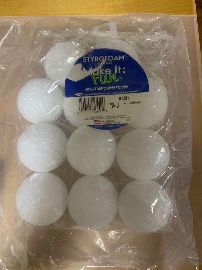 Styrofoam balls 2-inch, Hobbies & Toys, Stationery & Craft, Craft Supplies  & Tools on Carousell