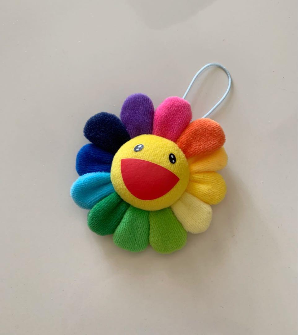 Takashi Murakami Flower Plush Pin Rainbow Yellow Women S Fashion Watches Accessories Other Accessories On Carousell