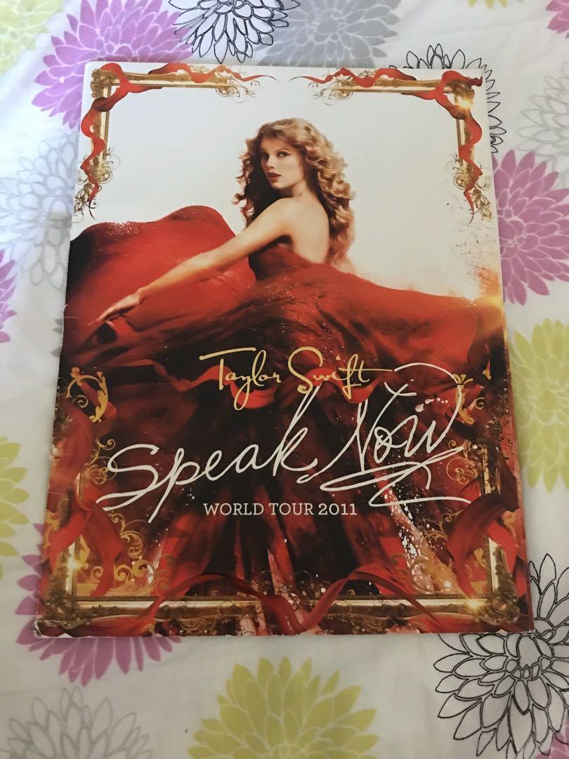 Taylor Swift Speak Now Tour Book (Category: CDs & DVDs) located in Quezon City. Submitted by hannahjules_ (Listing ID 1086053899, Image 1). Description: Speak Now Tour Book For 1050 last price Used Rare limited edition RFS: need funds MOP: Gcash MOD: Ggx, Lalamove.