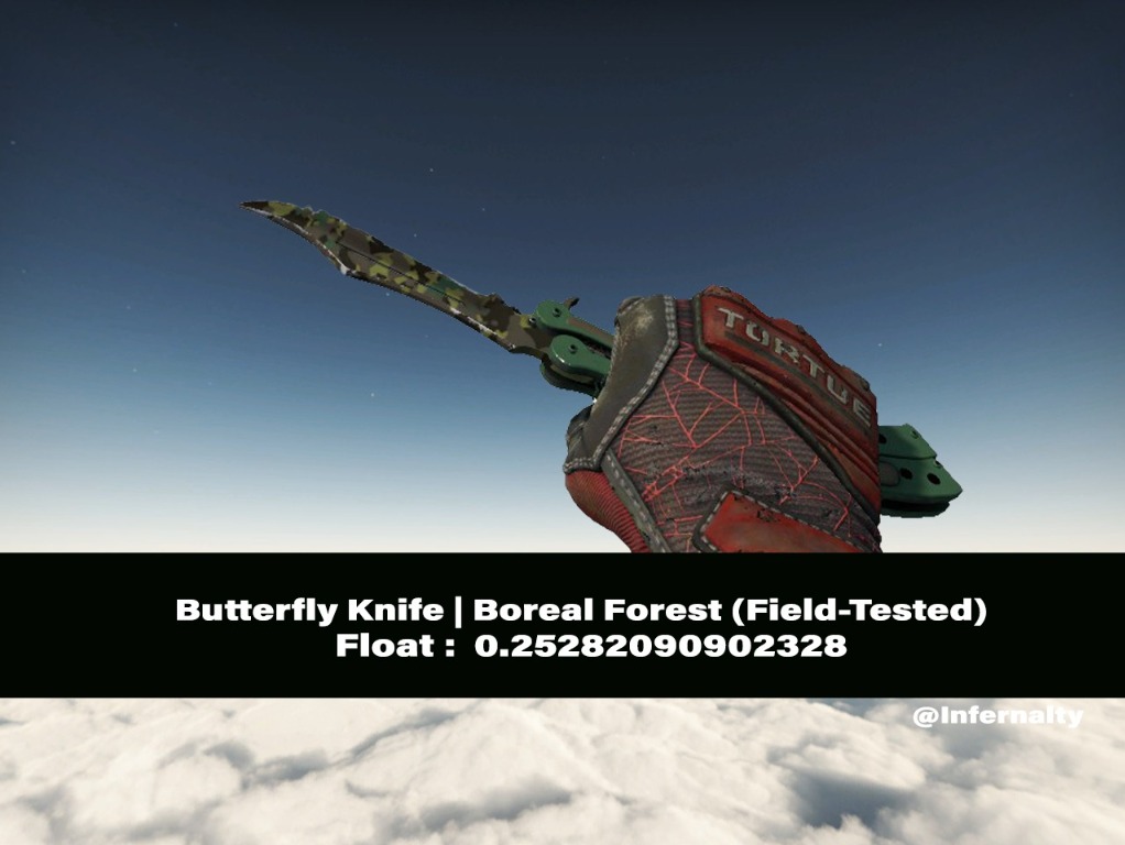 (0.25FV) Butterfly Knife Boreal Forest FT CSGO SKINS KNIVES, Video
