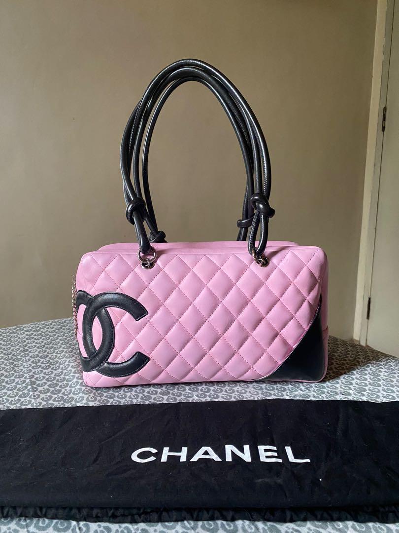 💯 Authentic Chanel Cambon Quilted Bowler Bag in Pink, Luxury, Bags &  Wallets on Carousell