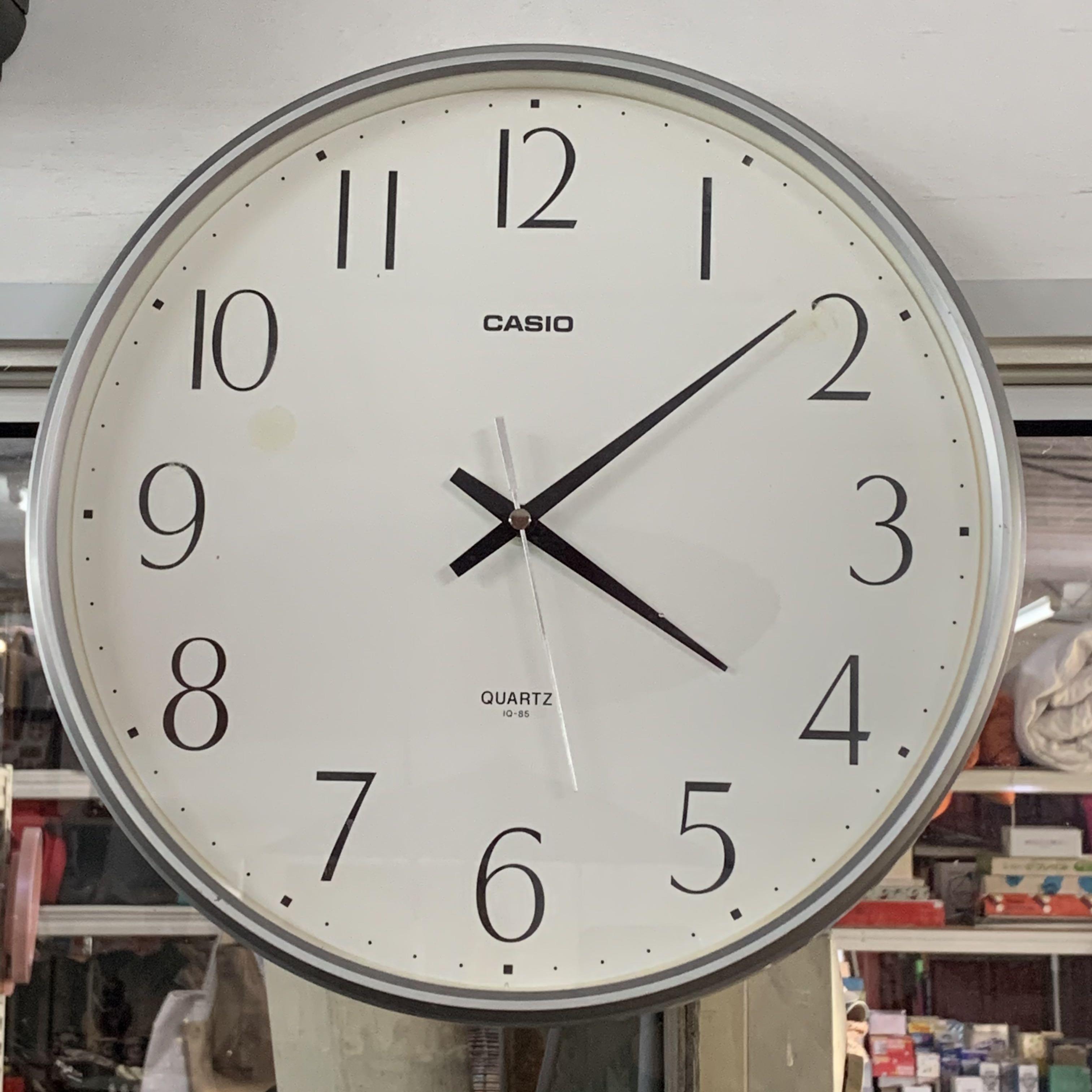 Casio night glow wall clock best sale