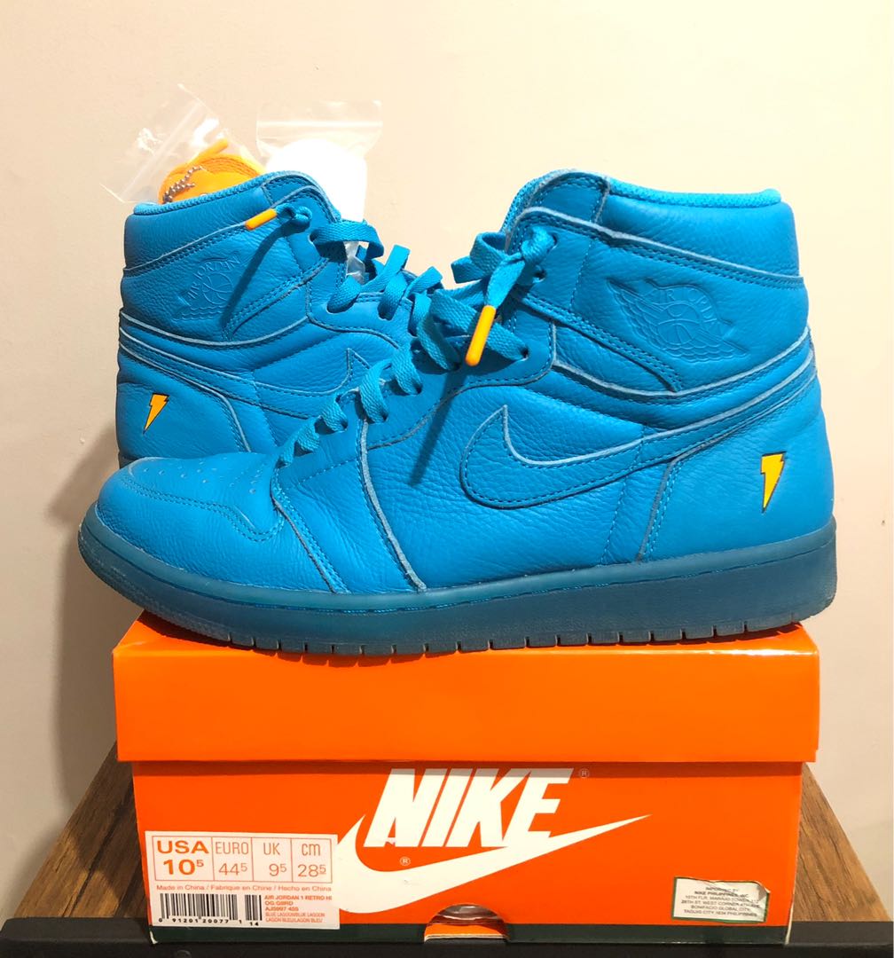 Air Jordan 1 Gatorade Blue Lagoon Men s Fashion Footwear Sneakers on Carousell