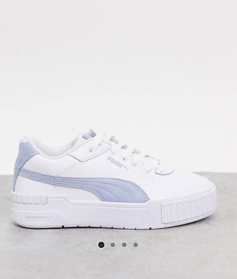 ASOS Puma Cali Sport Trainers in White and Blue #athleisureparty, Women's Footwear, Sneakers on Carousell