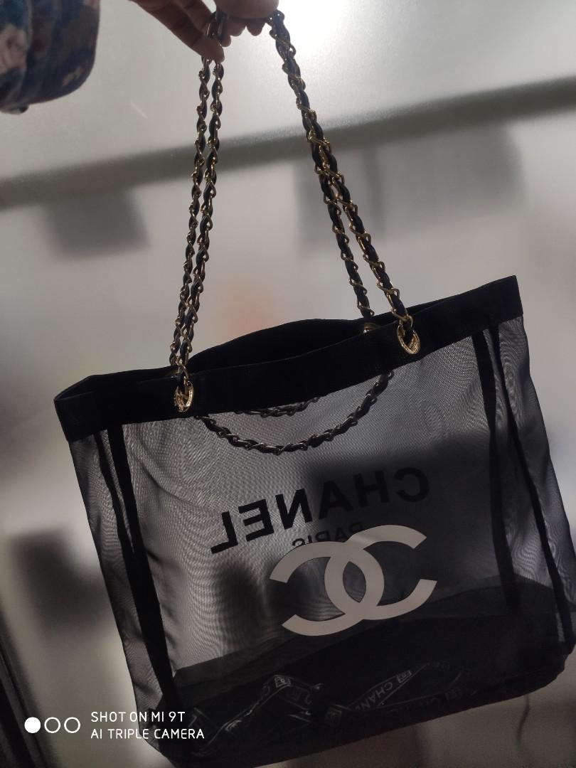 Auth VIP Chanel Mesh tote bag with pouch, Women's Fashion, Bags & Wallets, Tote  Bags on Carousell