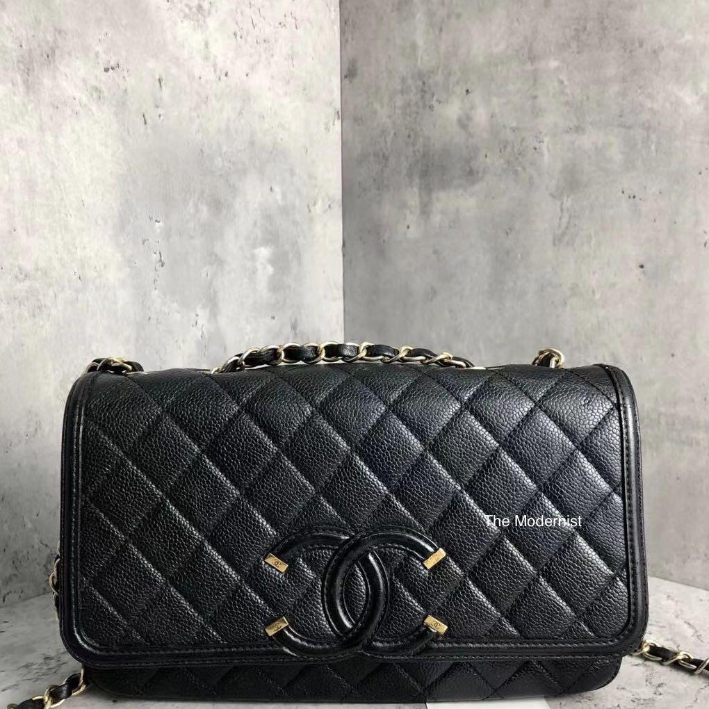 Chanel filigree flap bag price deals