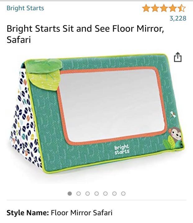 Bright Starts Sit and See Floor Mirror Babies Kids Infant Playtime on Carousell