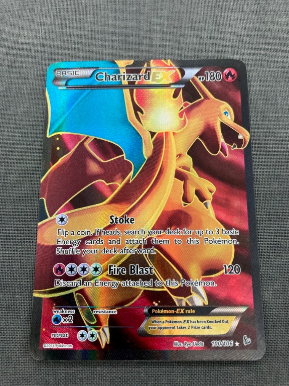 Charizard Ex Flashfire 100 106 Full Art Ultra Rare Card Pokemon Tcg Hobbies Toys Toys Games On Carousell