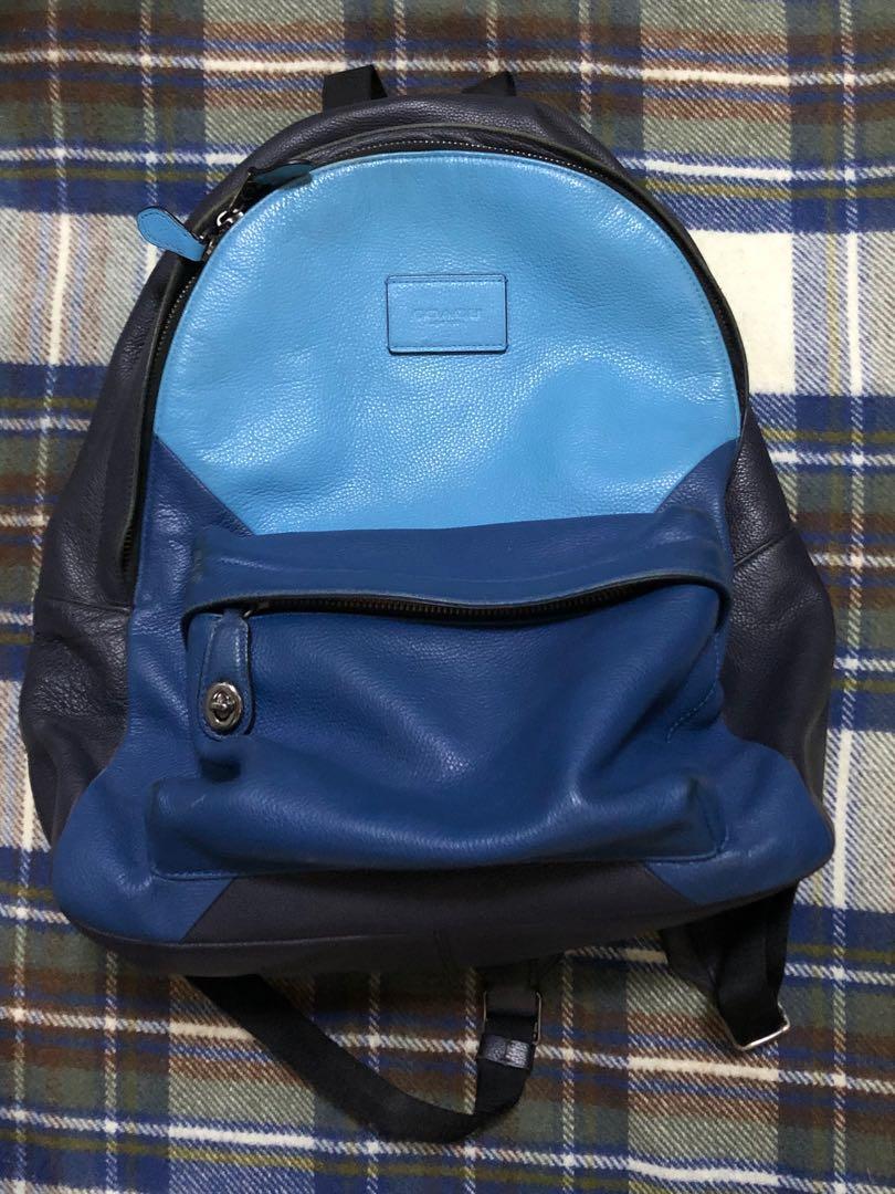 coach backpack blue