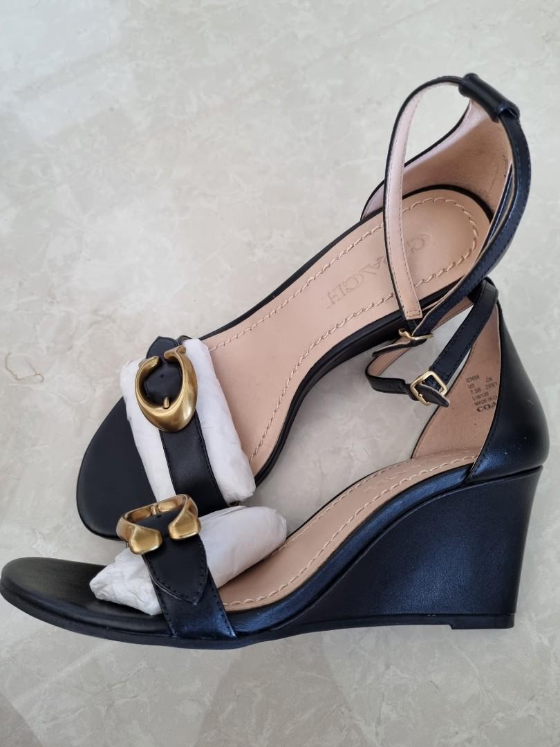 Coach odetta best sale wedge sandals