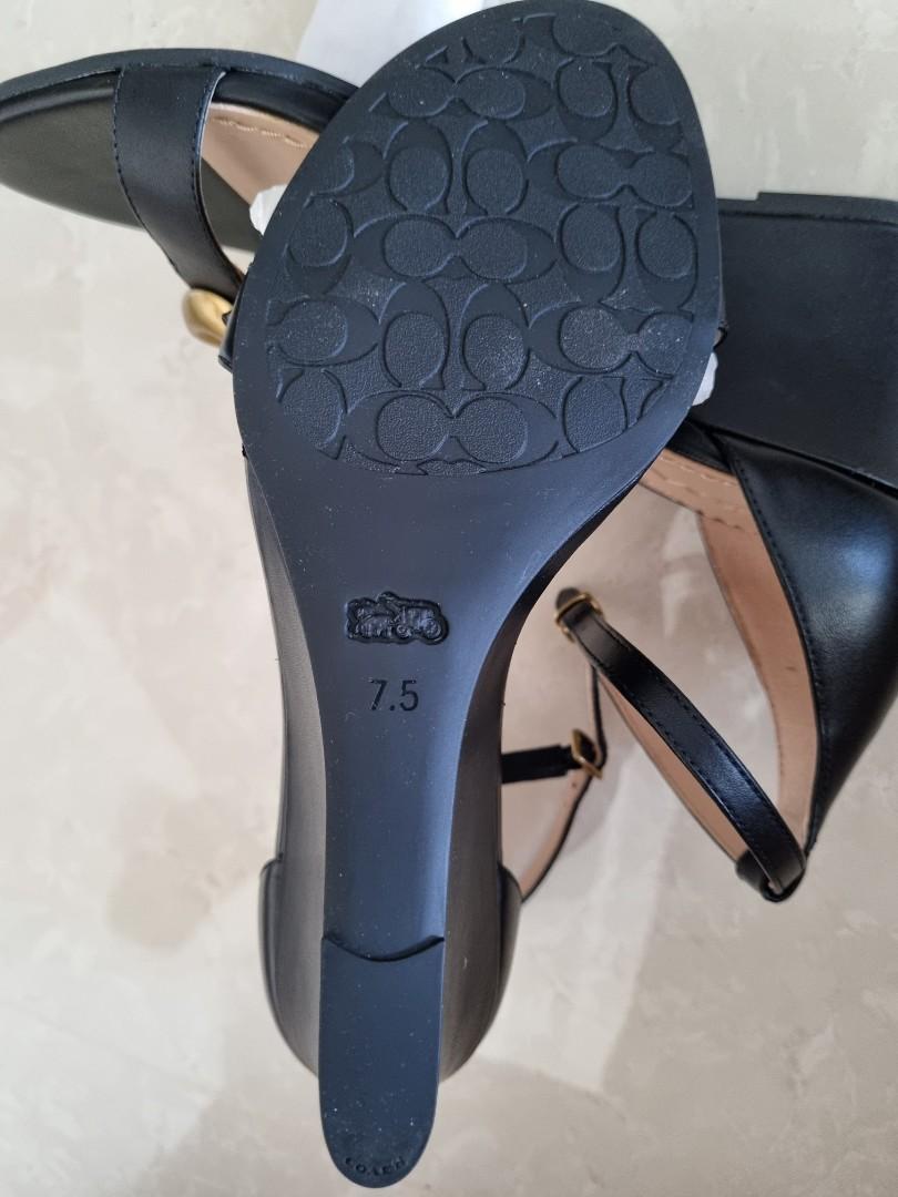 Coach Odetta Wedge with Signature Buckle Women s Fashion