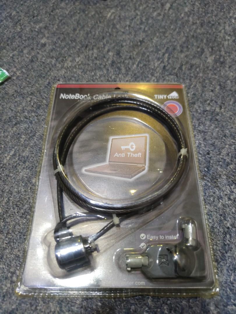 Computor cable lock (Category: Cables & Adaptors) located in Singapore. Submitted by stlim888 (Listing ID 1086212113, Image 1). Description: brand new.