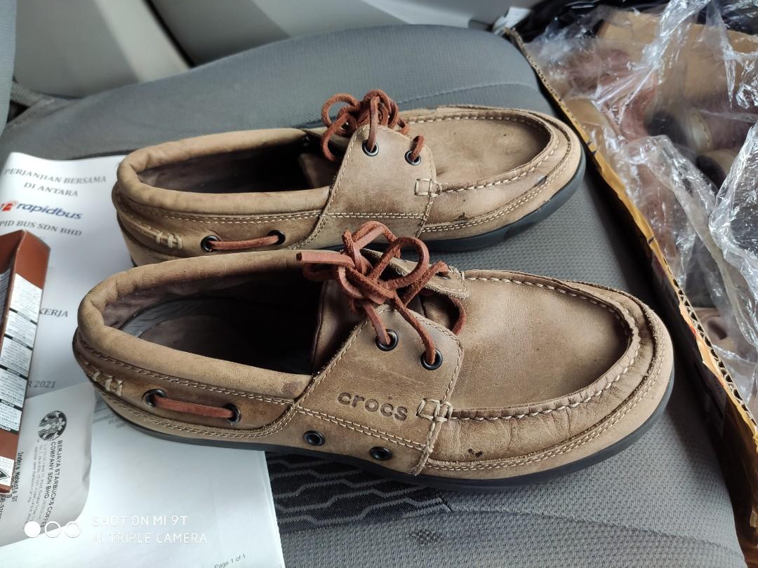 Crocs leather shoes