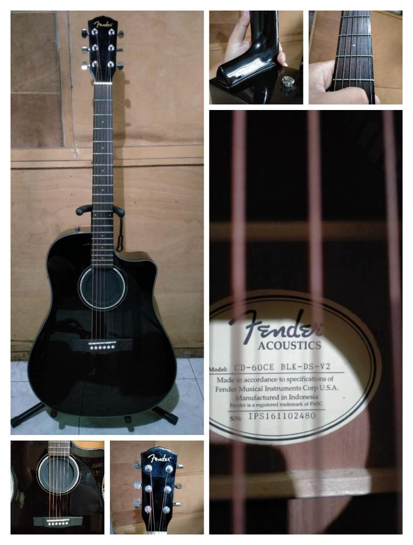 sequence Mellow Manifold Fender CD-60CE BLK-DS-V2 Electro Acoustic Guitar, Hobbies & Toys, Music &  Media, Musical Instruments on Carousell