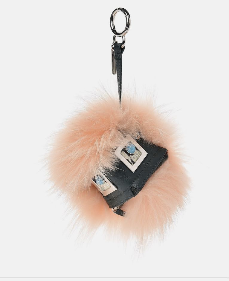 fendi fur keychain
