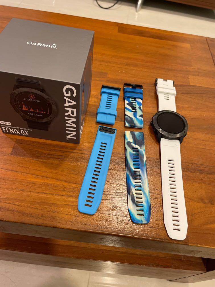 Garmin Fenix 6x Pro Solar (6 months), Mobile Phones \u0026 Gadgets, Wearables \u0026  Smart Watches on Carousell
