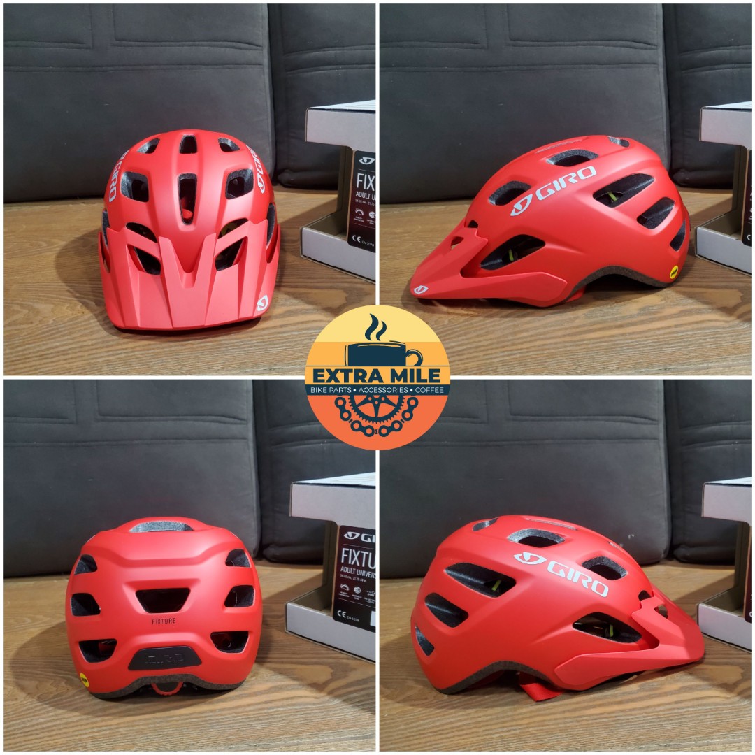 Giro fixture best sale mips dark red