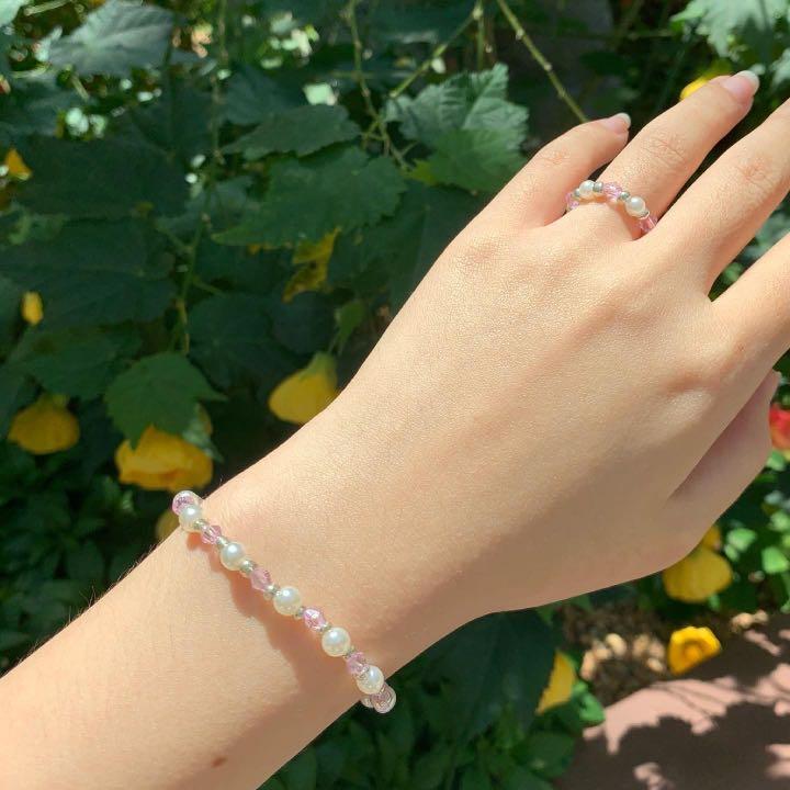 Dainty pearl bracelet sale