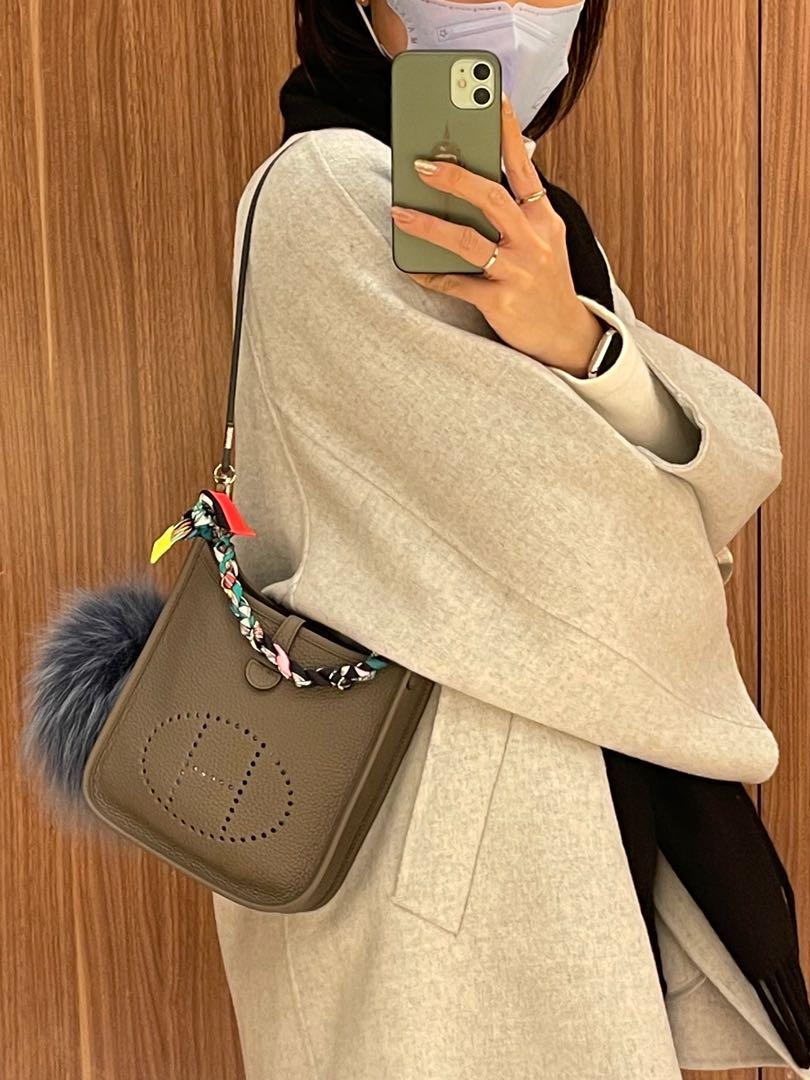 Hermes Mini Evelyne M8 twilly Carousell