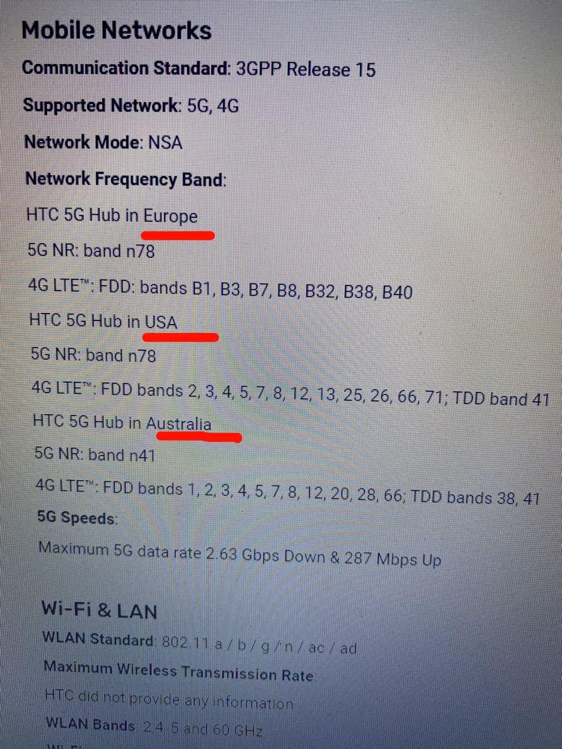 Htc 5g hub 兼容4g cat20 幾乎全頻段cpe router, 手提電話, 手機, 其他手機 - Carousell