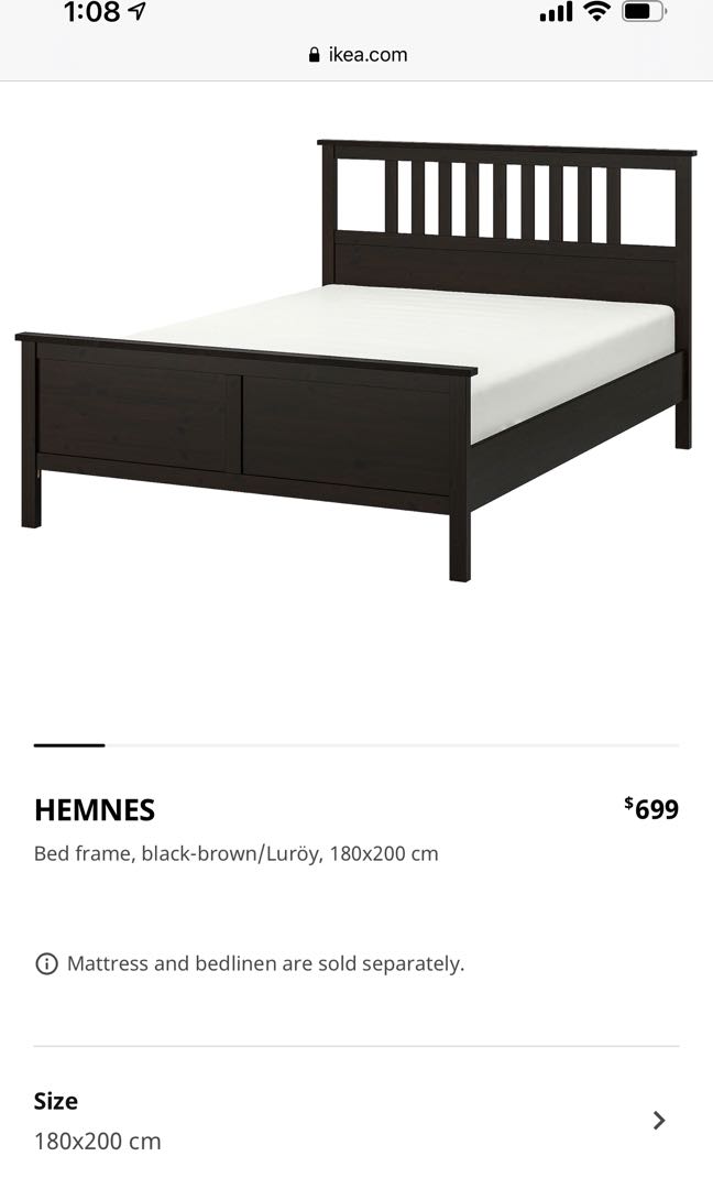 Ikea Hemnes Bedframe Furniture Home Living Bed Frames Mattresses On Carou Ikea Hemnes Bedframe Furniture Home, Ikea Hemnes Queen Bed Frame Review