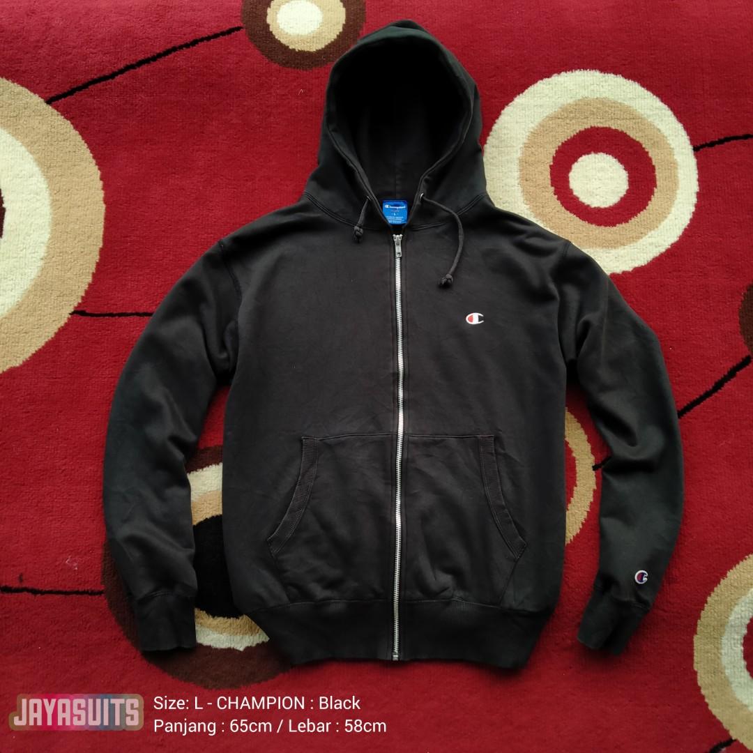 Jaket hoodie champion original clearance