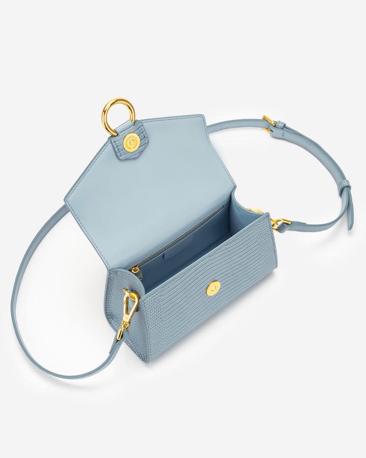 JW Pei Stella Top Handle Bag Ice Lizard, Women's Fashion, Bags