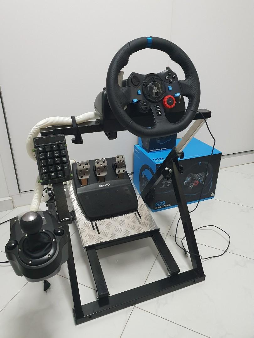 Logitech G29 with Shifter and Next Level Racing Wheel Stand, Video