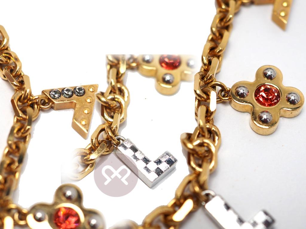 Pre-owned Louis Vuitton Two Tone Love Letter Timeless Charm