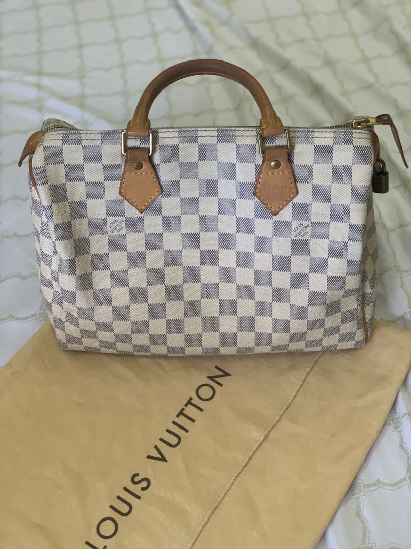 Authentic Louis Vuitton Damier Azur Speedy 30 Bandouliere for Sale in  Puyallup, WA - OfferUp