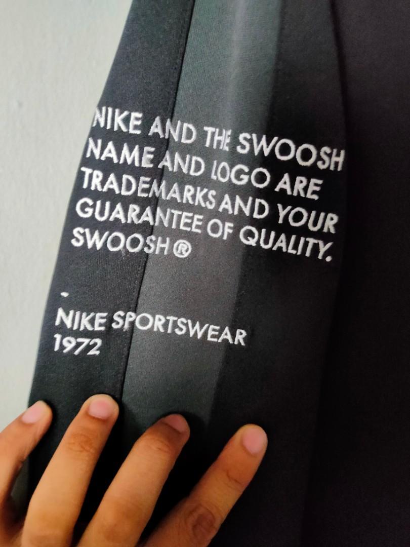 double nike swoosh joggers