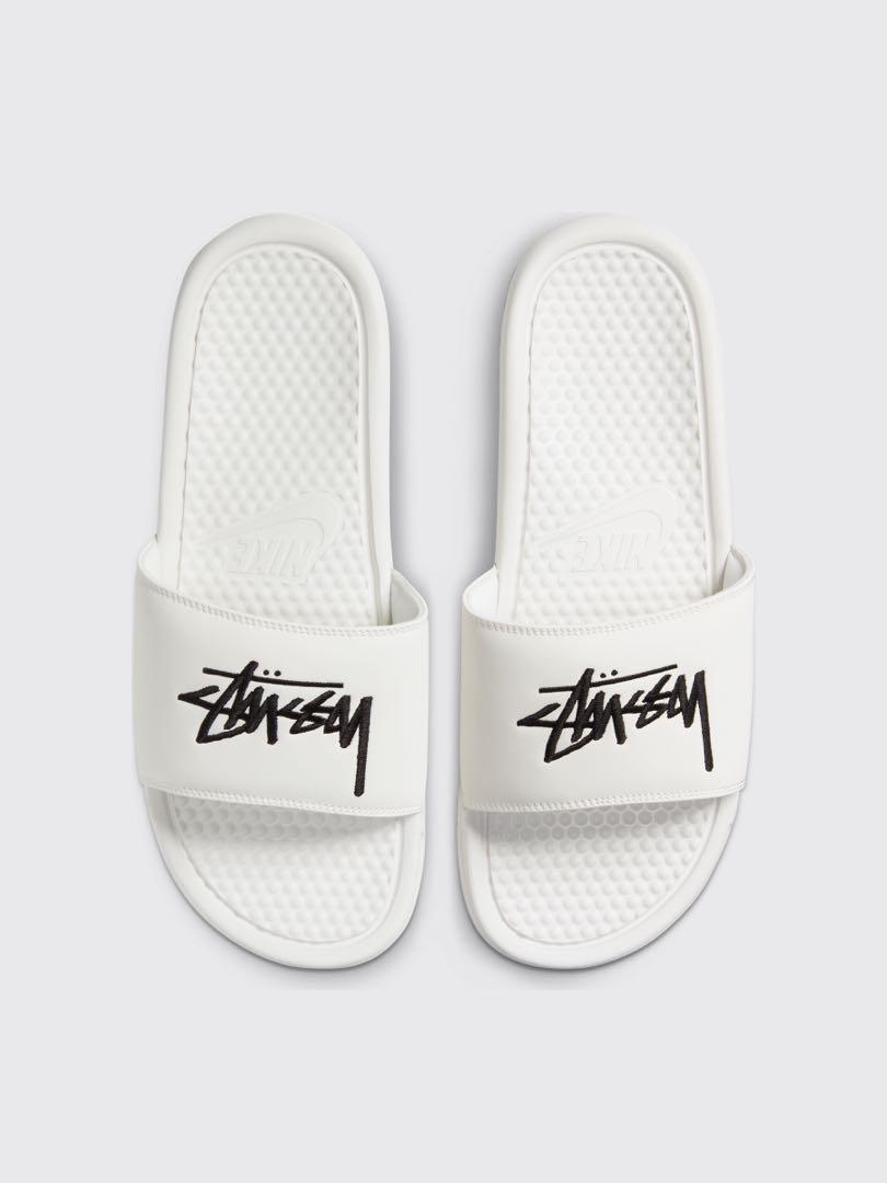 nike benassi x stussy slides