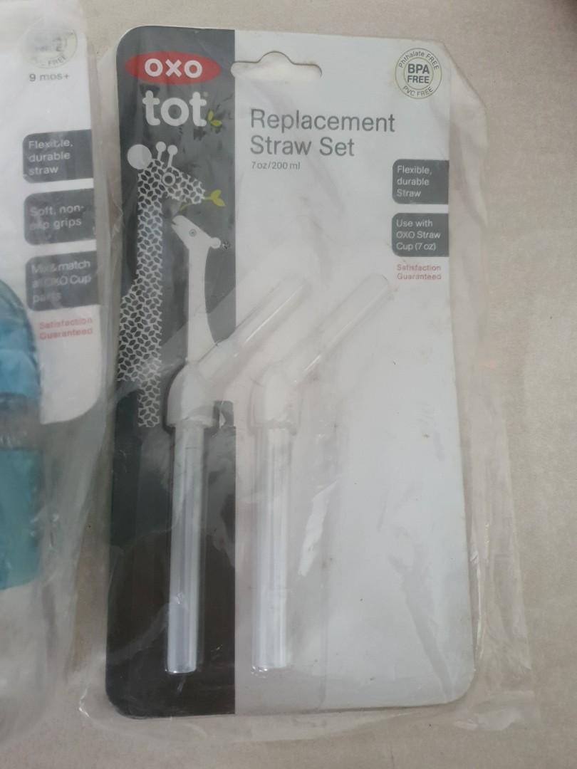 Oxo tot straw cup and replacement straw set, Babies & Kids, Nursing