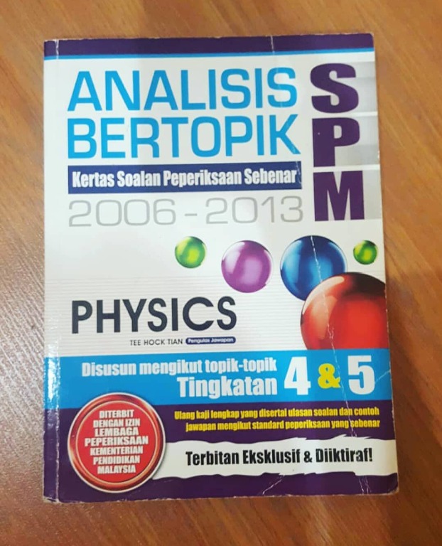 Physics Spm Analisis Bertopik Kertas Soalan Sebenar Books Stationery Books On Carousell