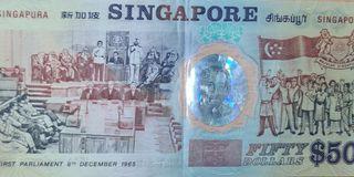 Plastic $50 currency