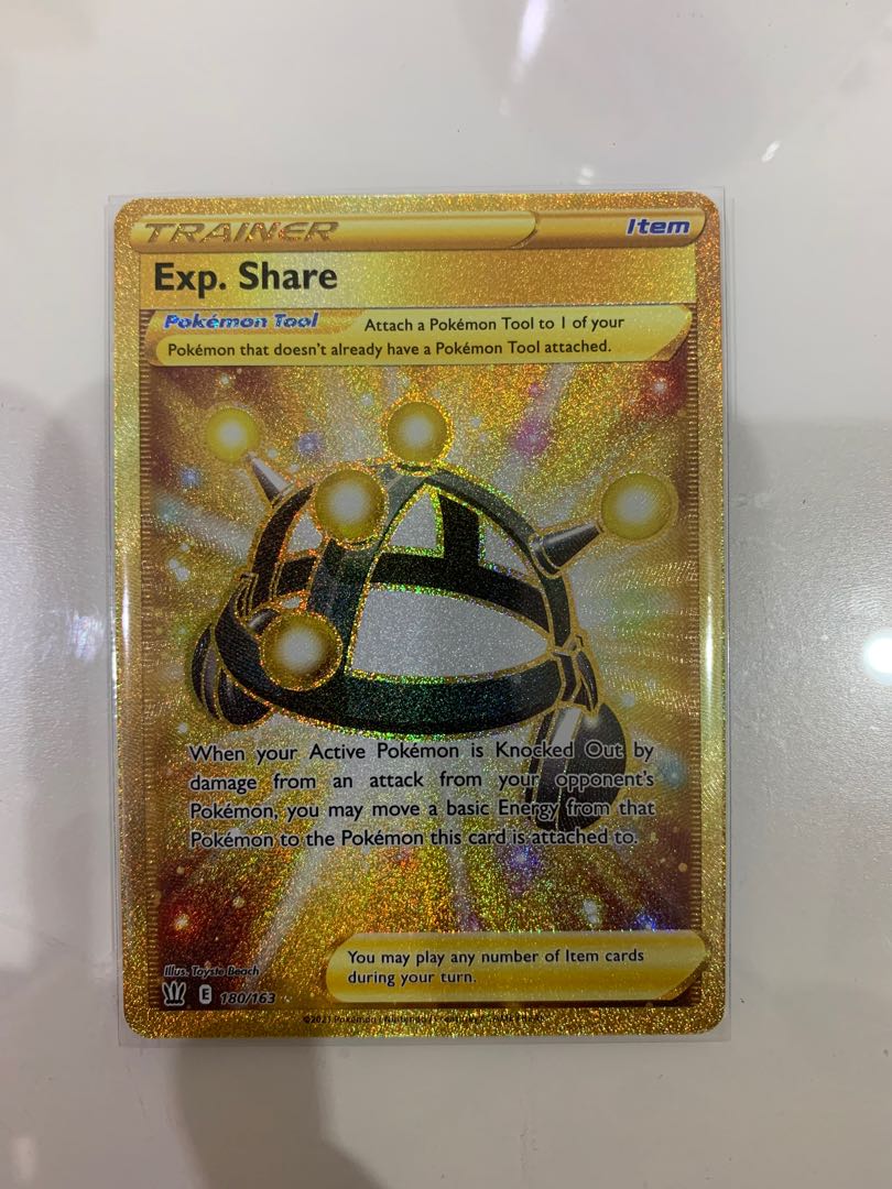 Pokemon TCG: Exp Share Secret Rare Card 180/163, Hobbies & Toys, Toys ...