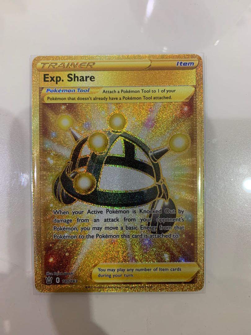 Pokemon TCG: Exp Share Secret Rare Card 180/163, Hobbies & Toys, Toys &  Games on Carousell