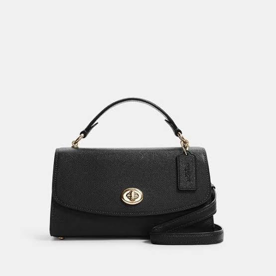 🔥Ready🔥Coach Tilly 23 Top Handle Satchel Black, Barang Mewah