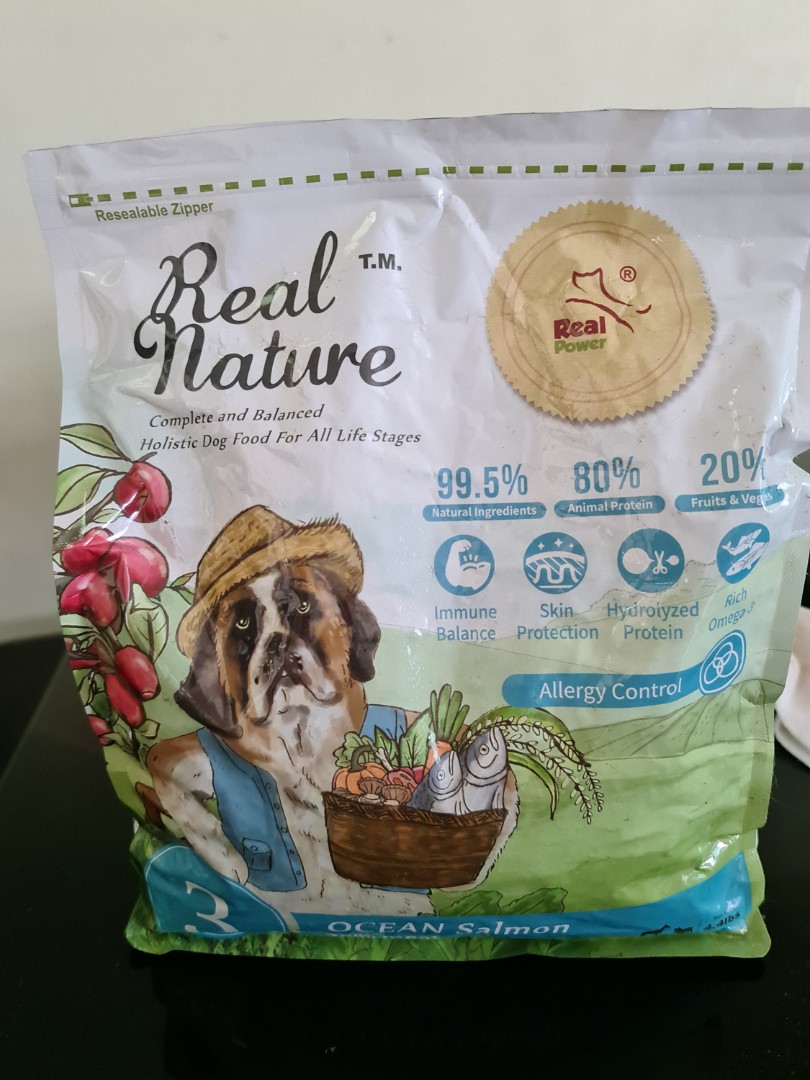Farvel Atlas overskud Real nature allergy control dog food, Pet Supplies, Pet Food on Carousell