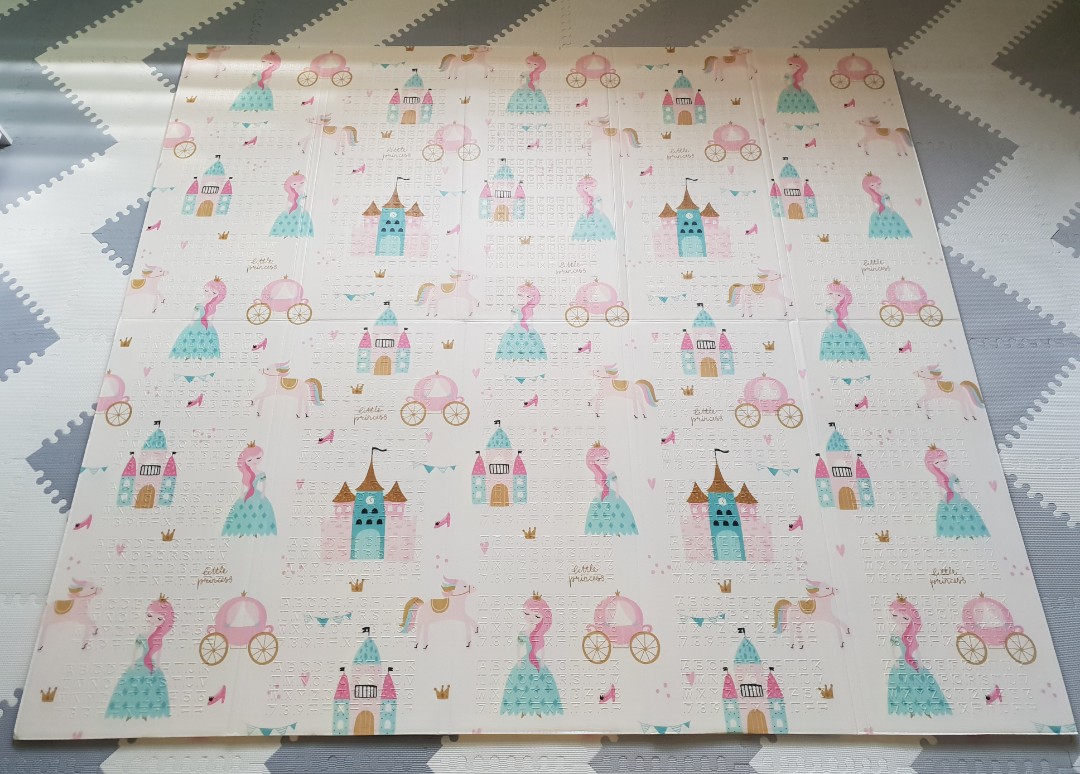 Reversible XPE Playmat Prince and Princess, Babies & Kids, Infant Playtime on Carousell