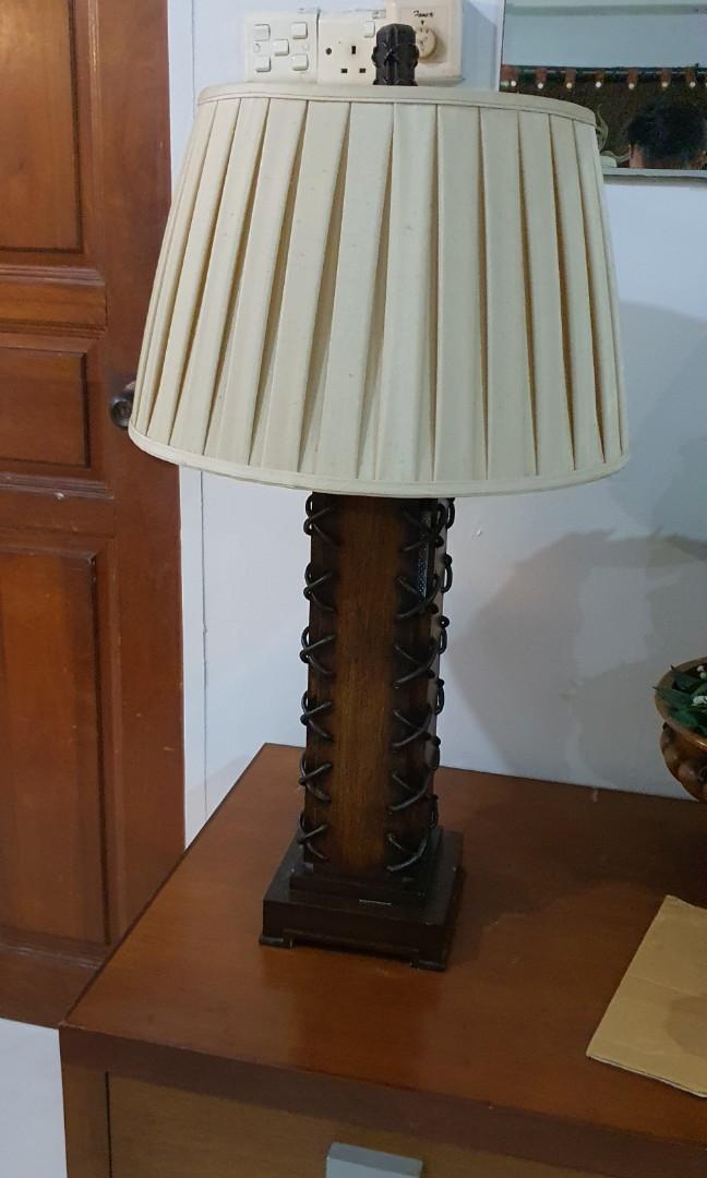 Rustic Wooden Lamp Furniture Home, Rustic Wood Table Lamps