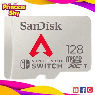 SanDisk Nintendo APEX LEGENDS Micro SDXC 128GB UHS-I U3 Memory Card for Nintendo Switch SDSQXAO-128G