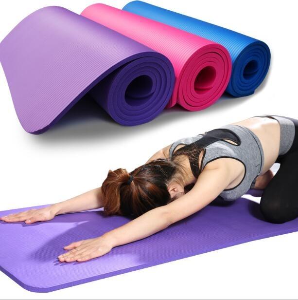 15mm Extra Thick Yoga Mat Non Slip Exercise Pilates Gym Picnic Camping Strap Bag 