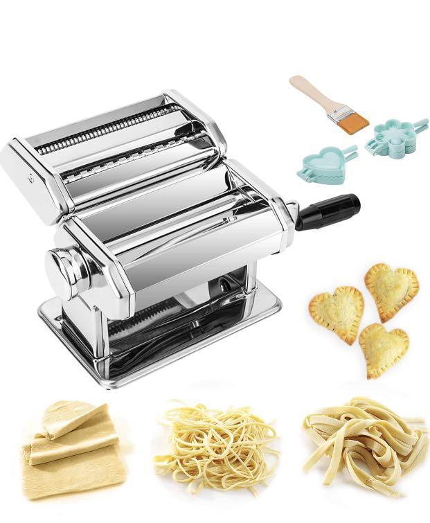 TANBURO Pasta Machine, 4 in 1 Pasta Making Machine for Fresh Spaghetti