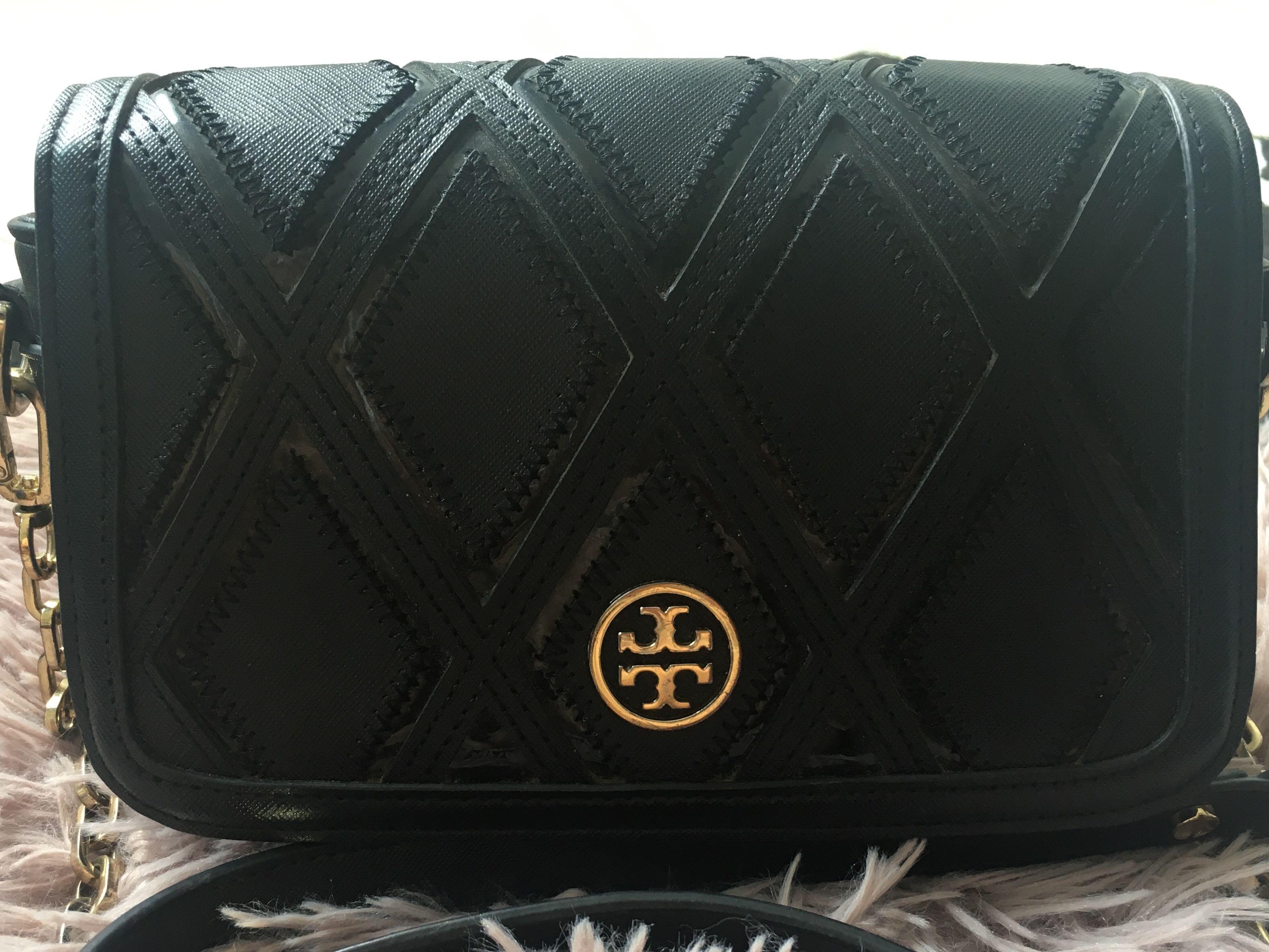 PRELOVED TORY BURCH ROBINSON PATCHWORK, Luxury, Bags & Wallets on Carousell