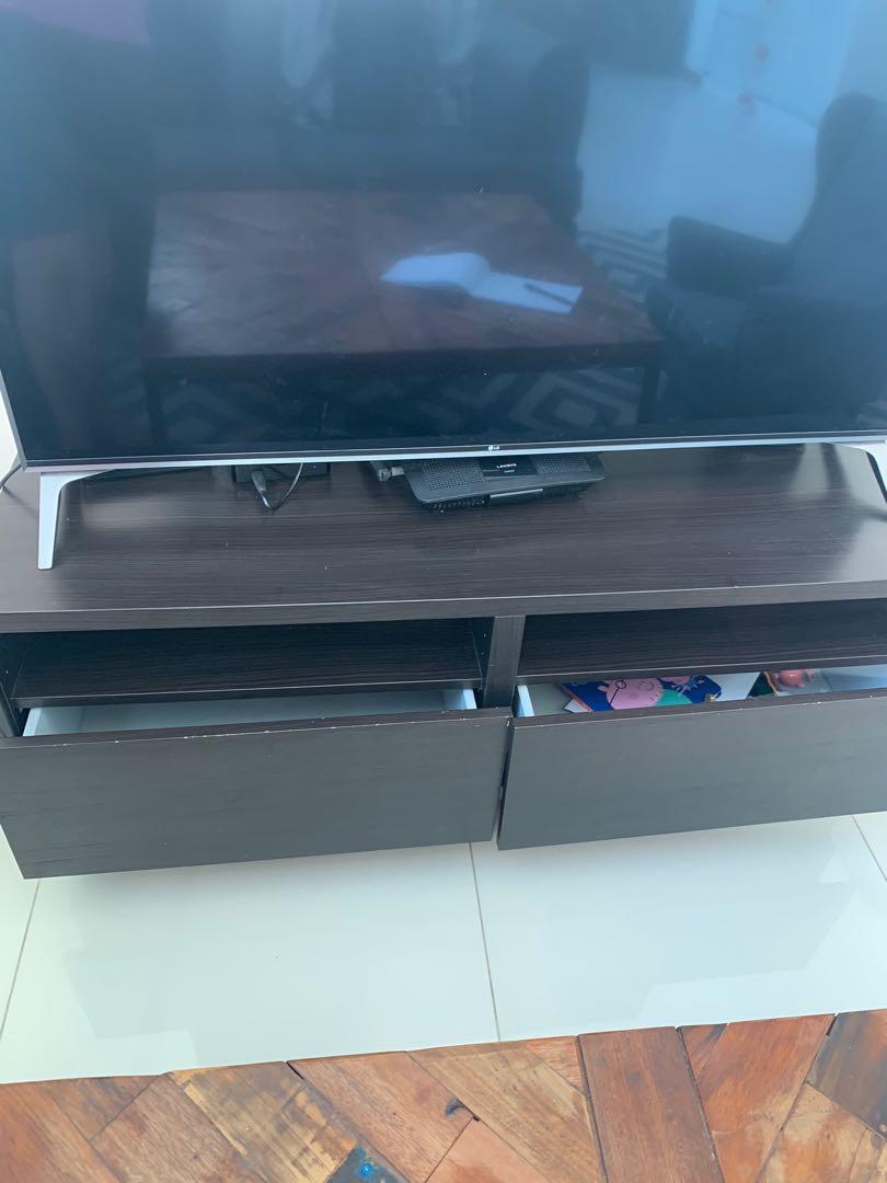 TV with drawers, Furniture & Home Living, Furniture, Shelves