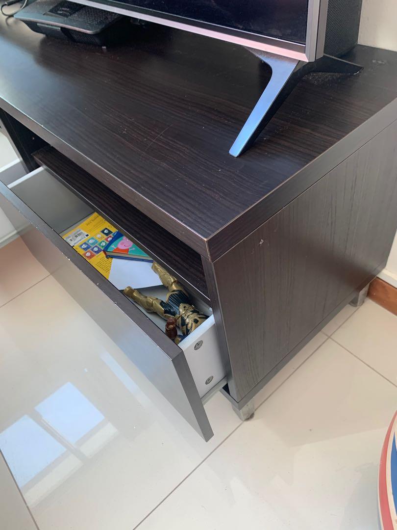 TV with drawers, Furniture & Home Living, Furniture, Shelves